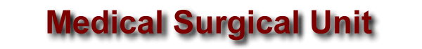 Medicla Surgical Unit